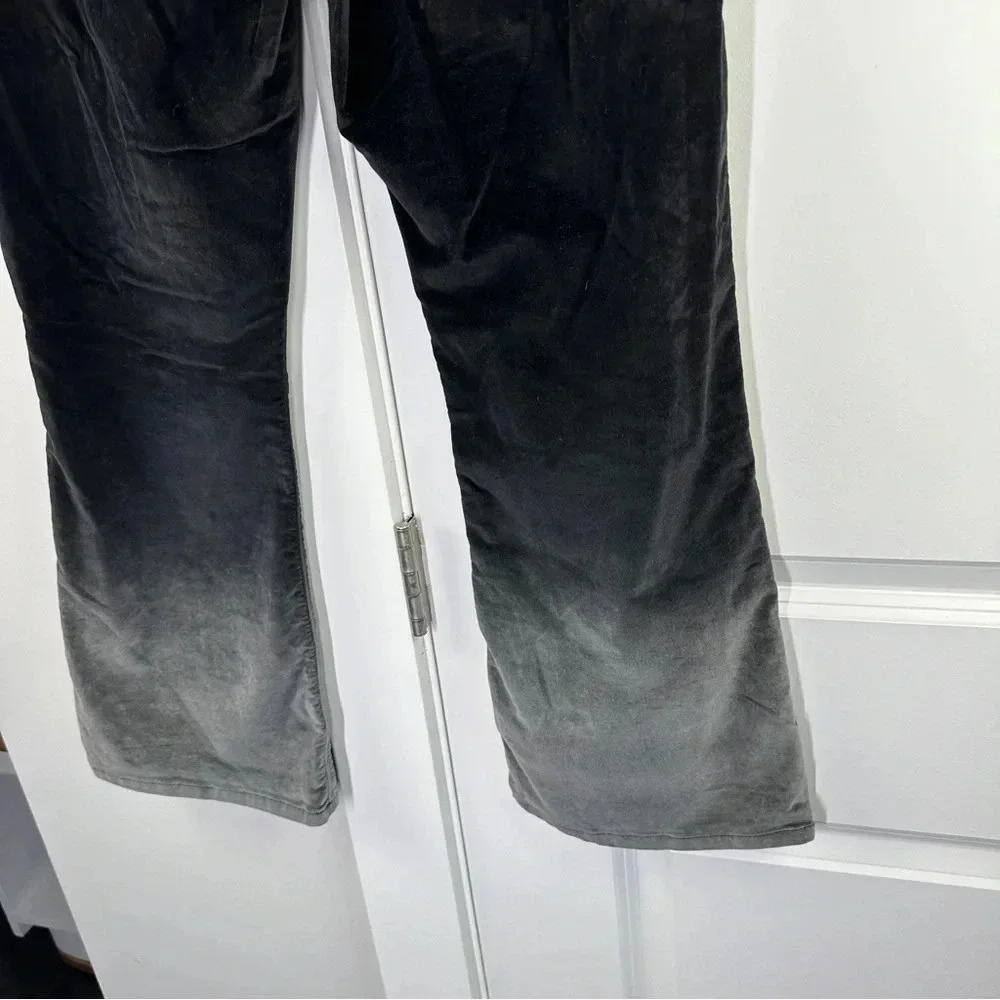 Hudson Size 30 Velvet‎ Ombre Holy Flare Crop Pants Classic Neutral Black to Gray - Picture 12 of 15